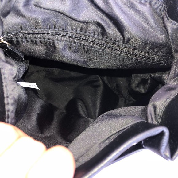 NEW - Time And Tru Black Faux Leather Backpack Academia Classic Minimalist - Picture 8 of 14